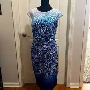 Ladies multi print dress